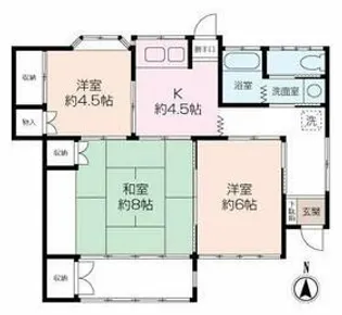 神奈川県平塚市東八幡1【一戸建】の間取り