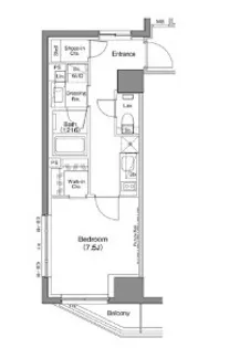 東京都新宿区水道町【マンション】の間取り