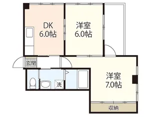 サンヨービル【4階】の間取り