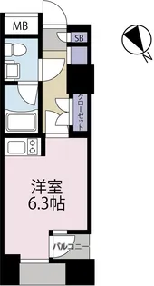 SEASCAPE千葉みなと【10階】の間取り