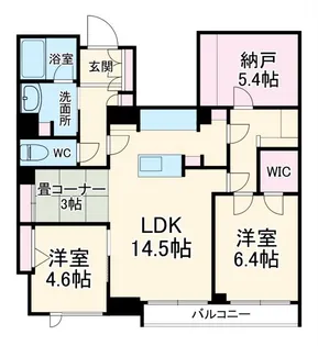 ピノ・グリナージュ【3階】の間取り