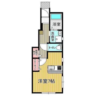 山形県山形市上町1【アパート】の間取り
