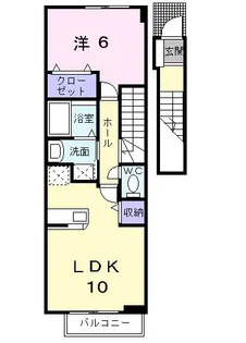 広島県福山市松永町4【アパート】の間取り