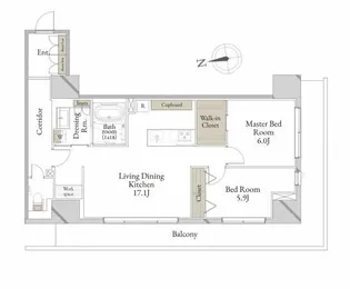 ナナアーク荒町【4階】の間取り