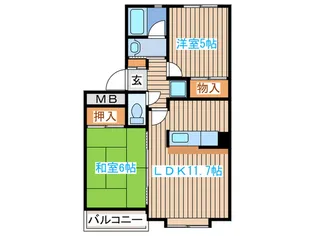 BAY LEAF HILLS【2階】の間取り