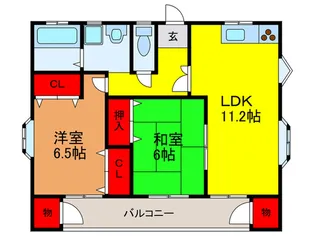 ハイツNAKAMURA【1階】の間取り