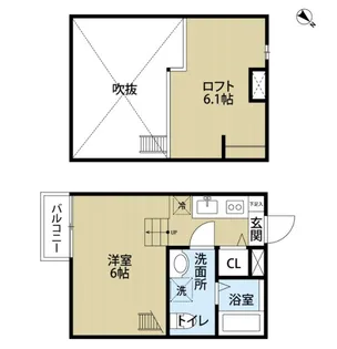 Primo検見川【2階】の間取り