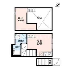 東京都江戸川区本一色3【アパート】の間取り