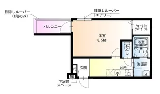 フジパレス湊ノース【2階】の間取り