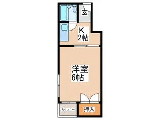 ジュネスシャトー1号館【4階】の間取り