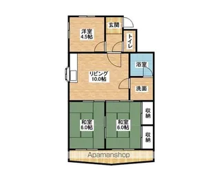 松原マンション【3階】の間取り