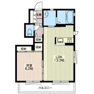 アムールE【1階】の間取り