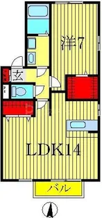 ロイヤルパークスE【2階】の間取り