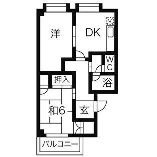 TDマンションPaulownia【1階】の間取り