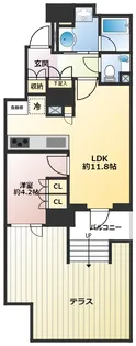 グランスイート広尾【1階】の間取り