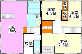福岡県飯塚市大日寺【一戸建】の間取り