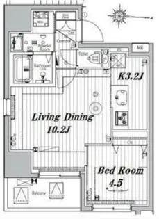 メイクスデザイン入谷II【3階】の間取り