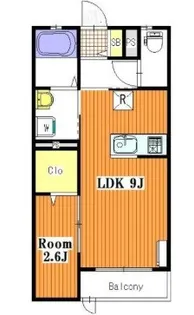 東京都葛飾区堀切1【アパート】の間取り