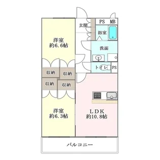 ファミール【2階】の間取り