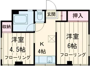 三沢ビル【4階】の間取り