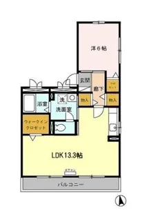 エクセラン彩【2階】の間取り