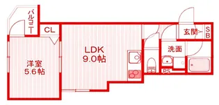 (仮称)La-Crea新子安【2階】の間取り