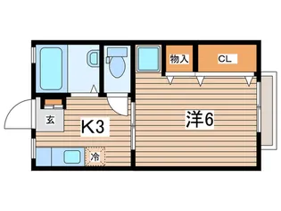 スカイパレスA棟【1階】の間取り