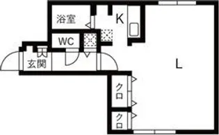 MODULOR南円山【4階】の間取り