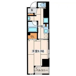 エルドシック横濱【8階】の間取り