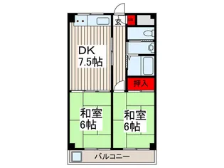 マンション友義I【3階】の間取り