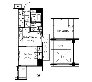 パークアクシス目黒本町【5階】の間取り