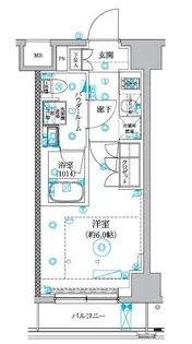 セジョリ横浜睦町【4階】の間取り