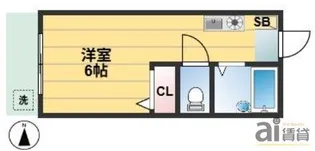 東京都東村山市恩多町1【アパート】の間取り