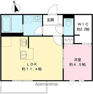 岐阜県岐阜市北一色5【アパート】の間取り