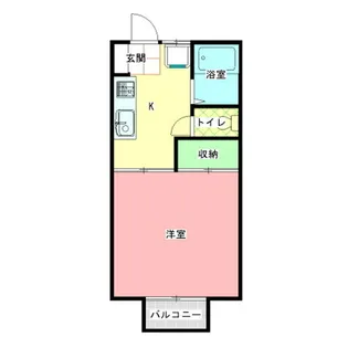 あけぼのコーポD棟【2階】の間取り