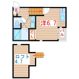 RIZEST東照宮【2階】の間取り
