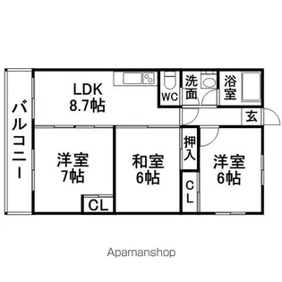 BANビル【5階】の間取り