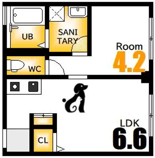M Terrace住吉【4階】の間取り