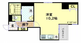 BRAVI新町【10階】の間取り