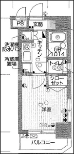 グランヴァン大井町【9階】の間取り