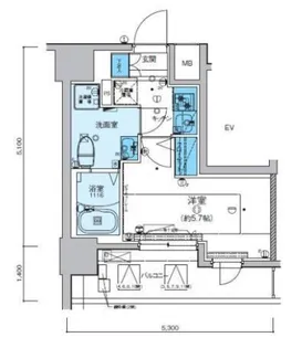 リヴシティ横濱新川町弐番館【3階】の間取り