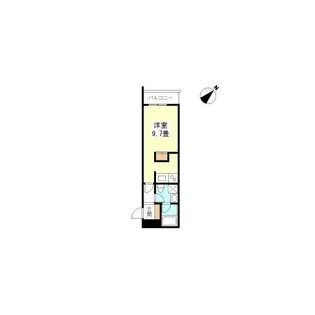 TKフラッツ渋谷【9階】の間取り