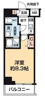 ARCOBALENO KANAMACHIII【15階】の間取り