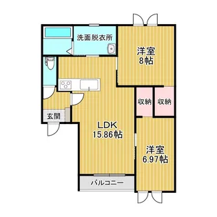 仮)西13南13丁目マンション【3階】の間取り
