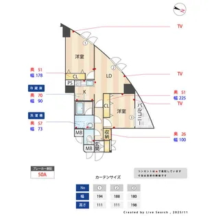 オーパスホームズ白山【7階】の間取り