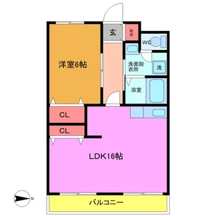 エクセレント丸太【3階】の間取り