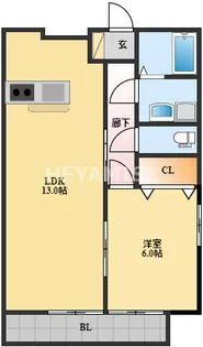 GRACE HIRAYAMA A【2階】の間取り