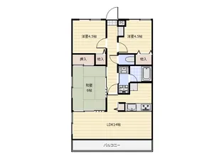 東京都杉並区清水3【マンション】の間取り