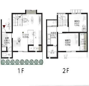愛知県名古屋市瑞穂区中根町1【一戸建】の間取り