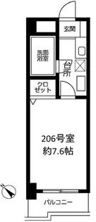パークサイドハイツ【2階】の間取り